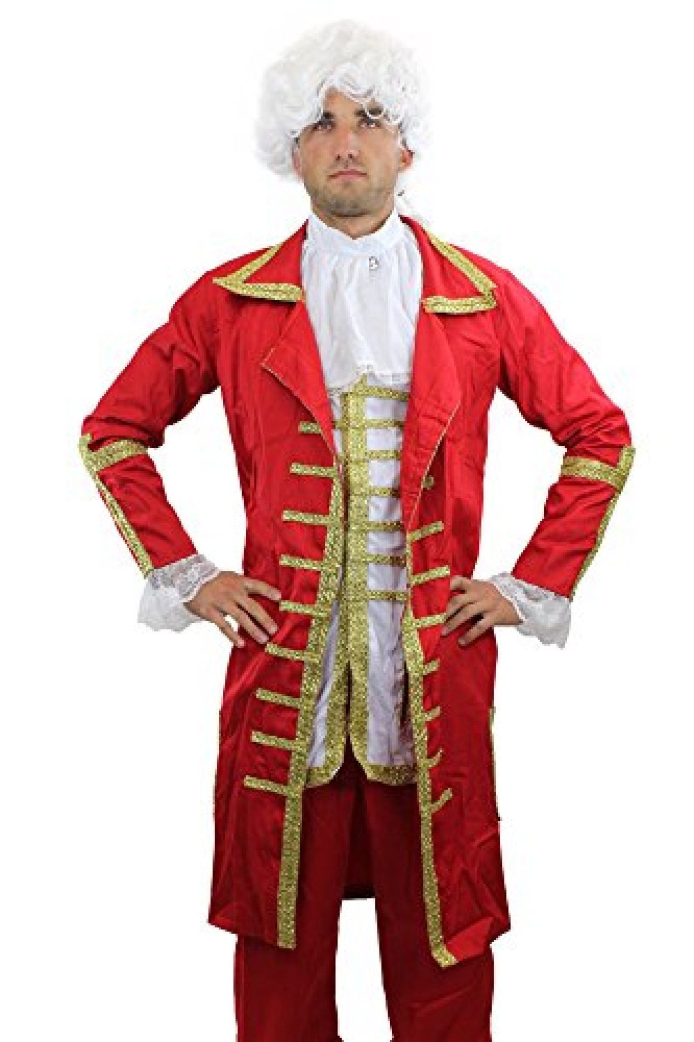 WIG ME UP- F2588-1 Peluca De Hombre Carnaval Teatro Barroco Lord Noble