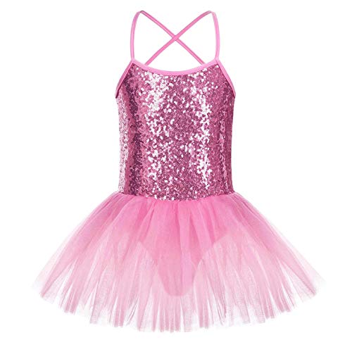 Vestido De Ballet Con Falda Tutú Brillante Para Niñas - Ideal Para Danza, Fiestas Y Carnaval